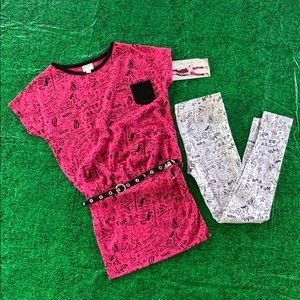 NWT Tunic + bonus leggings Small